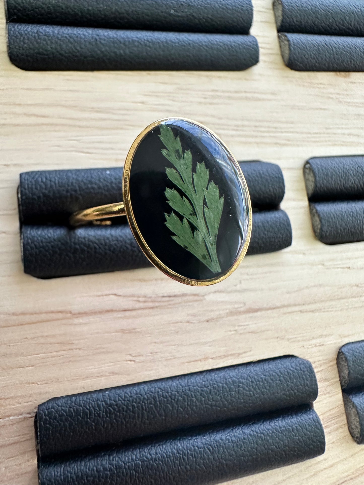 18k Gold Fern Ring