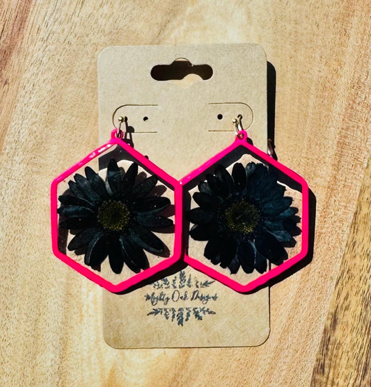 Edgy Barbie Pink Earrings